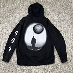 Juice WRLD Legends Never Die Hoodie Men XL 999 Moon Graphic Rap Sweatshirt Black